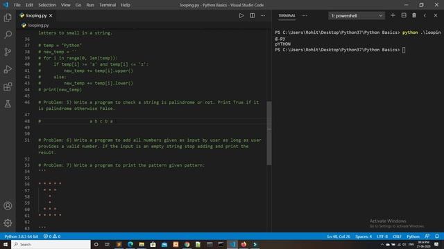 Python Basics | Looping | 8 Python Solved Problems смотреть онлайн