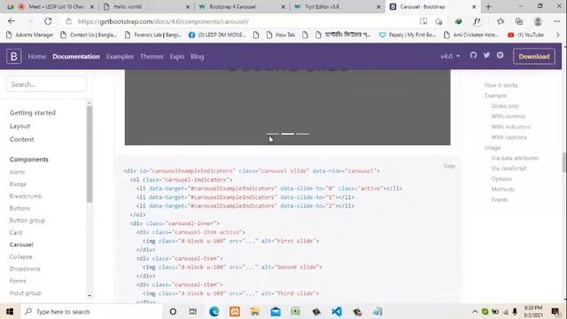 Bootstrap Carousel Bangla Tutorial part 10 | Step By Step Bootstrap Bangla Tutorial смотреть онлайн