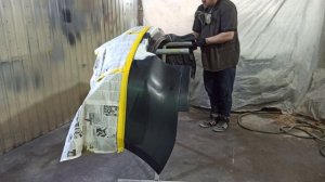 покраска бампера в два цвета #бампер #покраска #покраскасвоимируками