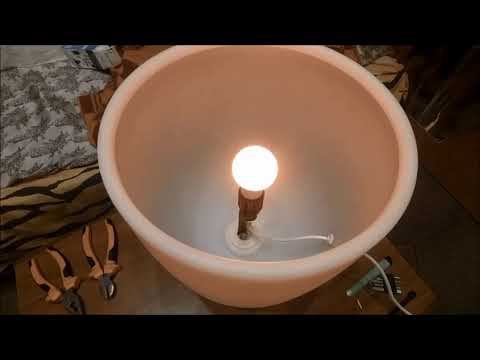 Wi-Fi светильник из вазона своими руками