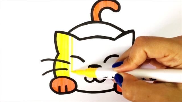How to draw a cat | Как нарисовать кота | Сурет бояу | Сурет салу мысық смотреть онлайн
