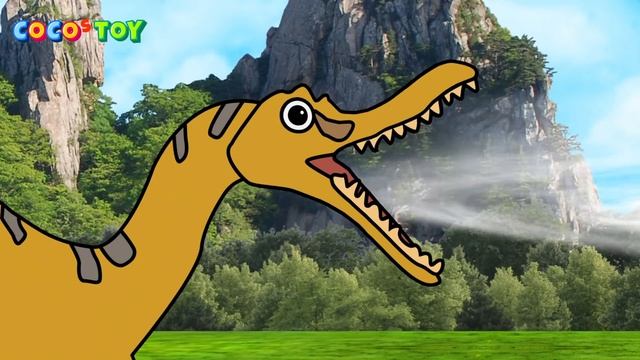 Big adventure of 5 little dinosaurs #39ㅣdinosaurs animation for kidsㅣCoCosToy смотреть онлайн