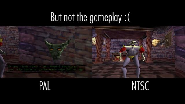 Medievil PSX - NTSC vs PAL Comparison смотреть онлайн