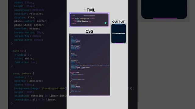 Amazing Card in HTML nd CSS #frontenddeveloper #html #css #javascript #reactjs #bootstrap #explore смотреть онлайн