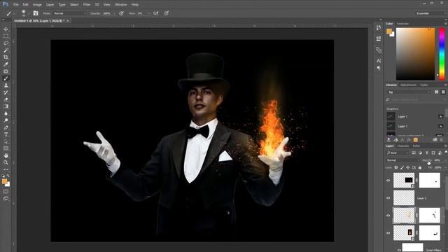 Magician | Photoshop Timelapse смотреть онлайн