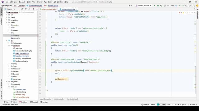 Как поместить загруженный файл в папку Symfony проекта смотреть онлайн