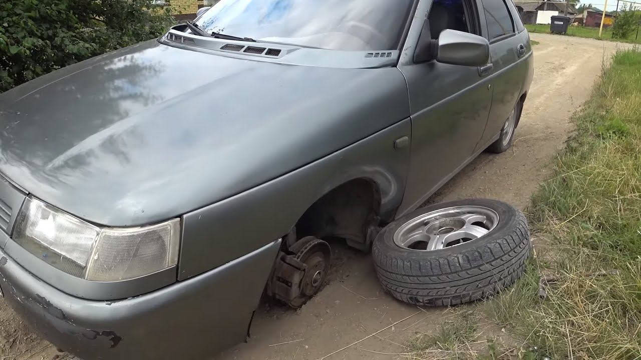 ВЫРВАЛО колесо на двенашке !!! смотреть онлайн