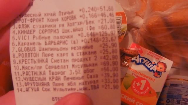 Продуктовые покупки в Магните и Пятерочке. Акционные журналы 25.01.2017