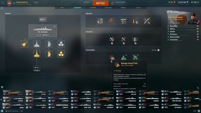 World of Warships - Amagi: Upgrade & Commander Build смотреть онлайн