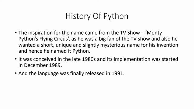History Of Python смотреть онлайн