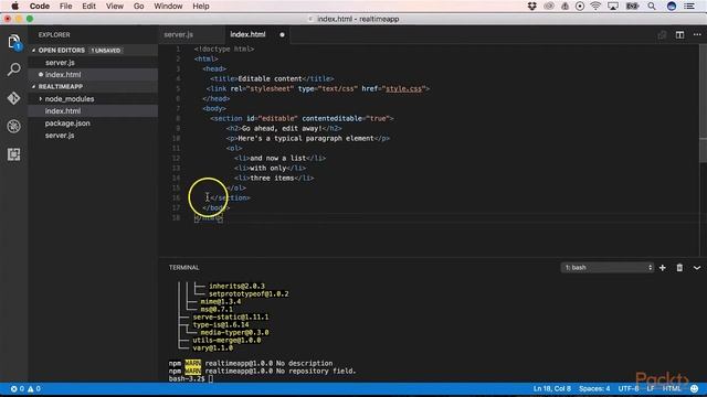 Mastering Node.js : Using Bi-Directional Communication with Socket.IO | packtpub.com смотреть онлайн