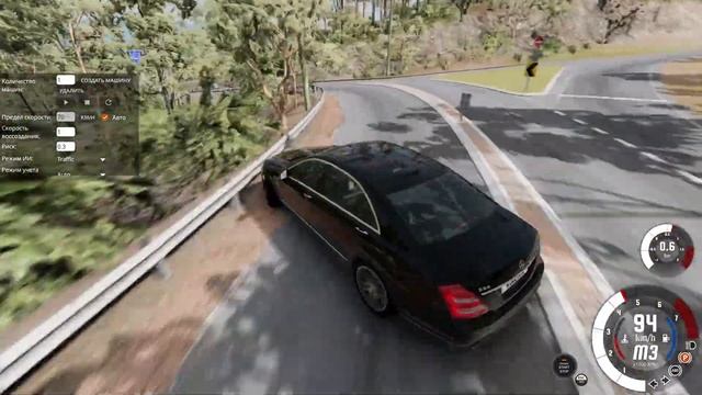 СУЕТА НА S63 AMG W221 В BEAMNG DRIVE