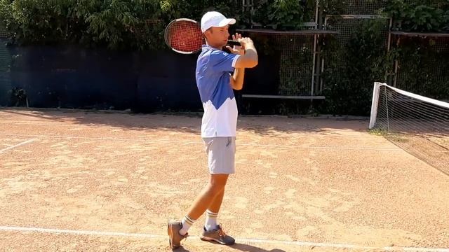 Постановка современного Top Spin Forehand. Уроки большого тенниса. Окончание движения. Видео 2