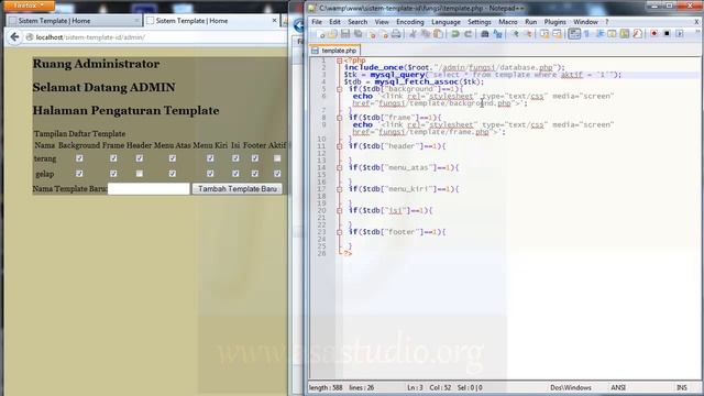 Membuat Sistem Template - 14 - Template Dinamik Home dan Admin - PHP, MySQL, CSS Tutorial Seri смотреть онлайн