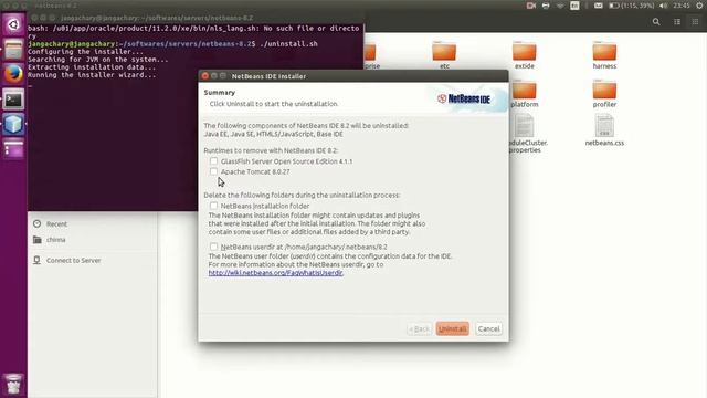 uninstalling NetBeans IDE in ubuntu Operating System смотреть онлайн