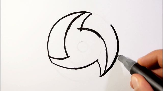Draw Itachi's Mangekyou Sharingan