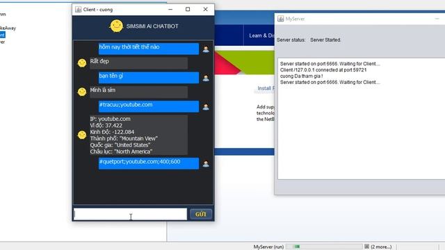 phần mềm chat AI (socket java) смотреть онлайн