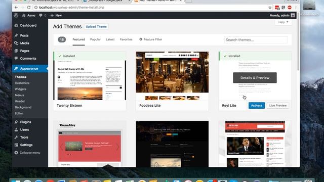 Установка тем Wordpress смотреть онлайн
