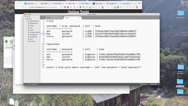 Hashing Passwords смотреть онлайн