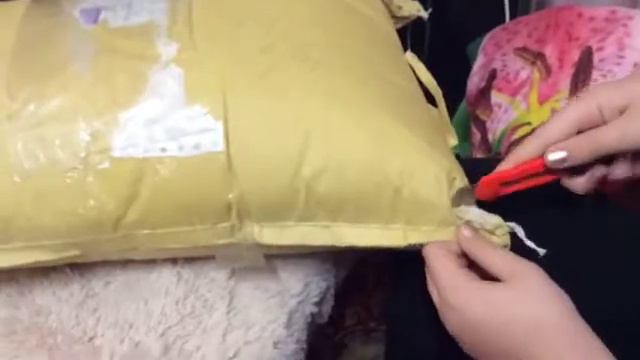 Посылка с Алиэкспрес. Костюм для Тедди (шпица) и шкуры для сидений автомобиля. смотреть онлайн