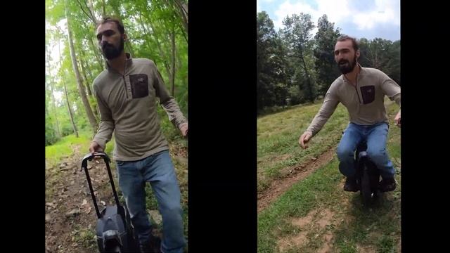 Linden VA Electric Unicycle and Convertible Adventure; Kingsong S18 and Mazda Miata смотреть онлайн