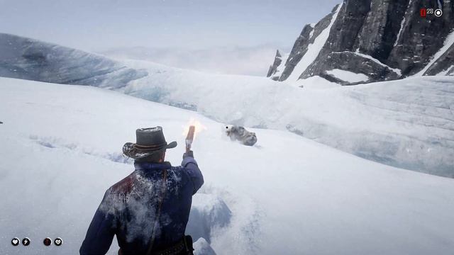 Red Dead Redemption 2. #1. Нашли убежище в снежном плену. Первая вылазка на бандитов. смотреть онлайн