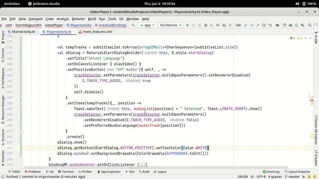 88.Improved Subtitles Selection Feature In ExoPlayer | Android Studio Kotlin смотреть онлайн