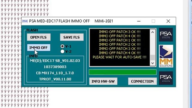 PSA EDC MED17 IMMO OFF
