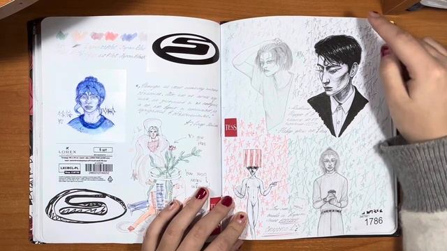 Обзор скетчбука 2 часть / sketchbook tour part 2 ??? смотреть онлайн