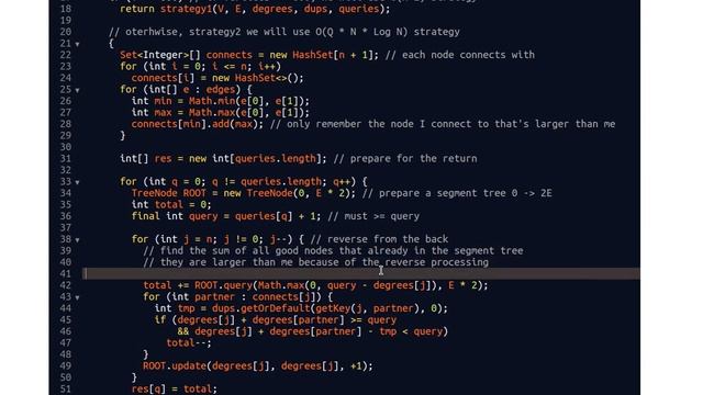 Leetcode 1782. Count Pairs Of Nodes смотреть онлайн