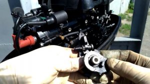 #Гладиатор #9.9 ремонт и #настройка привода газа.