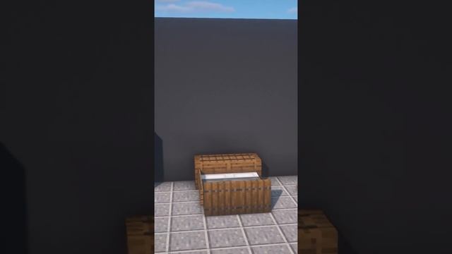 Minecraft Tutorial Fancy Bed #Shorts смотреть онлайн