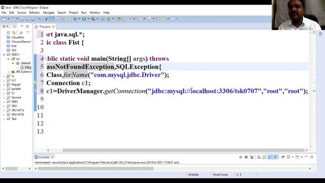 Mysql JDBC Connection смотреть онлайн