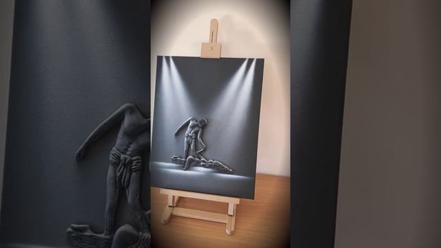 3D Painting, Dance, On Canvas 40x50cm, White, Articolo смотреть онлайн