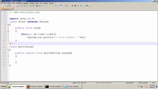 BCA Program : Multithreading In Java Tamil смотреть онлайн