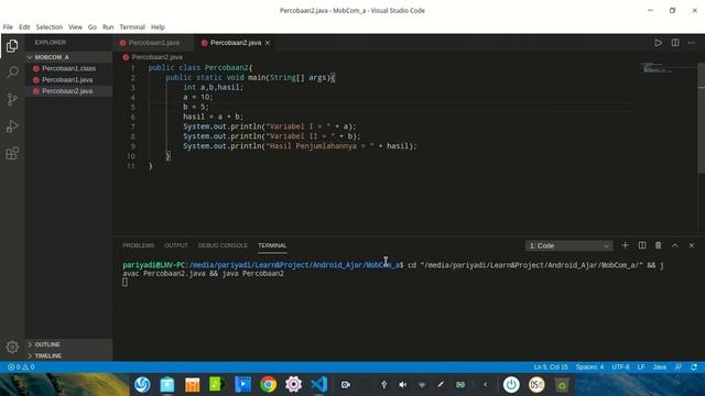 Belajar Pemrograman Java Dasar, Aritmatika Pada Tipe Data Integer #3 смотреть онлайн