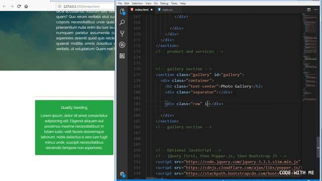 Bootstrap 4 project - Building Single page website template - Part 5 смотреть онлайн