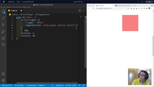 Creating Scroll Based Animation With GSAP !! (Awesome GSAP Scroll Trigger Plugin !!)