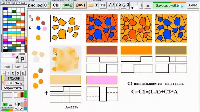 Как правильно смешивать цвета в графическом редакторе смотреть онлайн