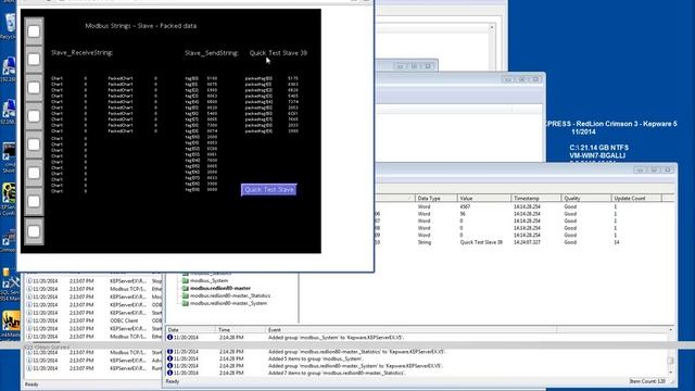 Moving String Data between Redlion G3 and Kepware OPC using ModbusTCP смотреть онлайн