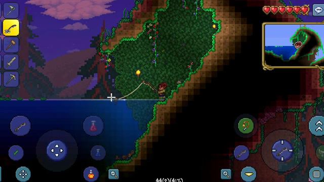 Ловим хороший лут из озёр! Порыбачил ради... Terraria №2 прохождение смотреть онлайн