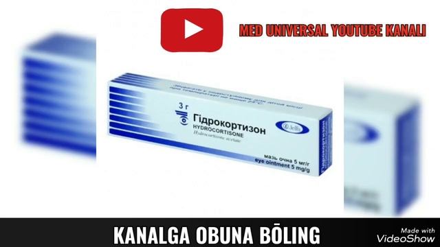 GIDROKORTIZON MAZ HAQIDA MA'LUMOT. ГИДРОКОРТИЗОН МАЗ ХАҚИДА МАЬЛУМОТ. #ГИДРОКОРТИЗОН #GIDROKORTIZON