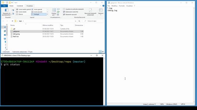 Git escludere file con .gitignore - tutorial in italiano per principianti- Corso completo parte #03 смотреть онлайн