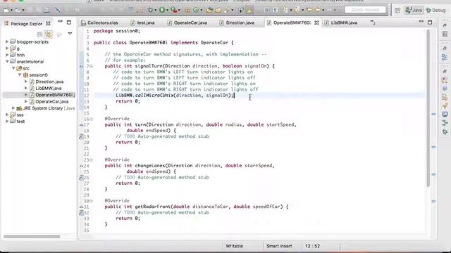oracle java tutorial walkthrough -- Interface0 смотреть онлайн