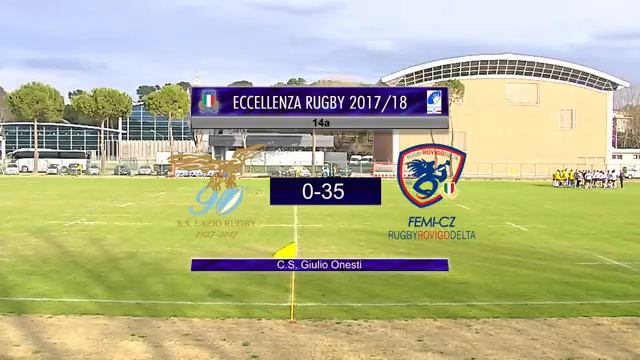 S.S. Lazio R. 1927 vs FEMI-CZ Rovigo 14a Giornata Rugby Eccellenza смотреть онлайн