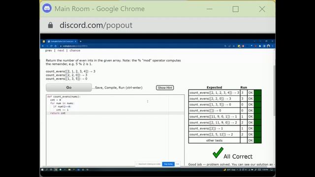 PYTHON - Codingbat.com String 2, Logic 2, List 2 Lambda, Class смотреть онлайн