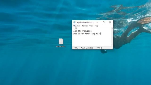 Create A Windows 10 Log File That Adds Automatically The Date Every Time You Open It