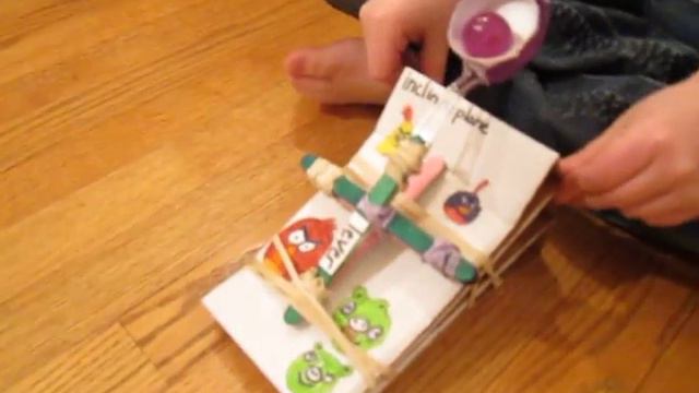 Lauren's Easy Button Angry Birds Simple Machine Project смотреть онлайн