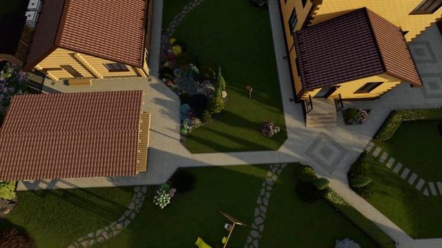 Проект участка 15 соток Landscape design in Siberia смотреть онлайн