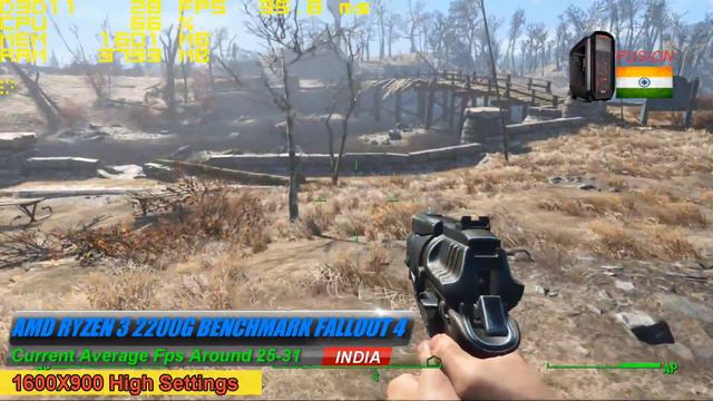Fallout 4 Gaming Amd 2200G Benchmark